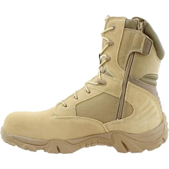 Bates Mens GX-8 Composite Toe Side-Zip Work Boot Desert Tan - E02276 Sz. 8 Wide - Picture 1 of 6